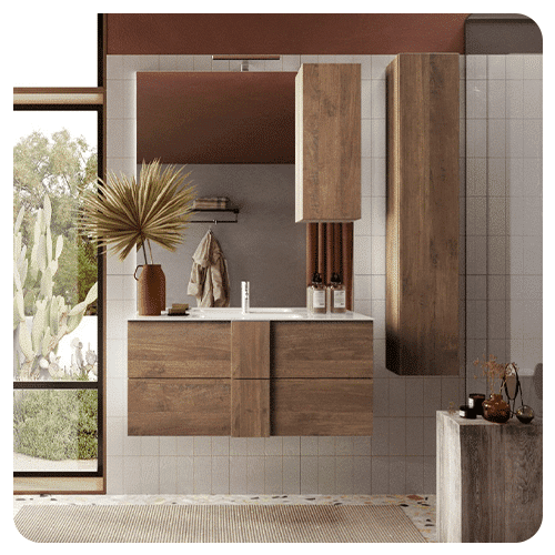 Meuble salle de bain suspendu Jupiter