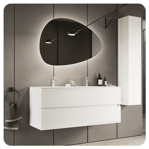 Meuble salle de bain suspendu