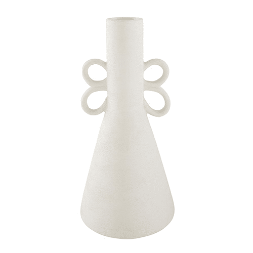 Vase en terre cuite blanche 4 anses