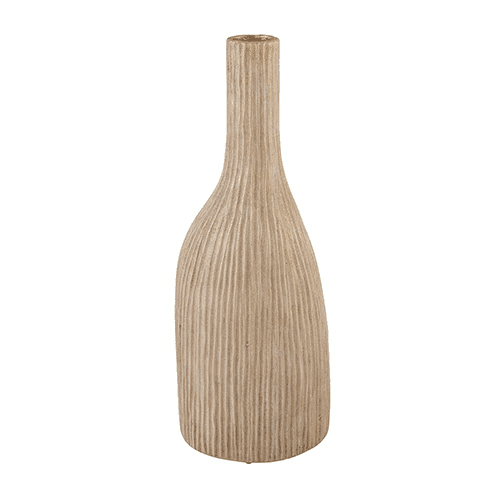 Vase soliflore en terre cuite ocre