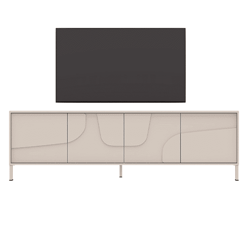 Meuble TV grand 4 portes 205 cm Stone – Image 2