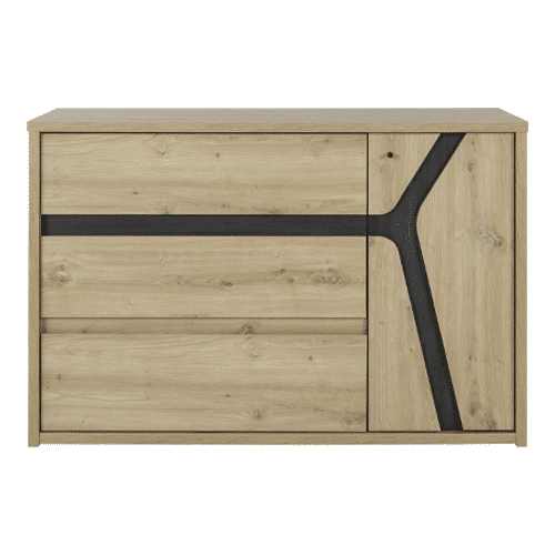 Commode 3 tiroirs 1 porte ALANA – Image 2