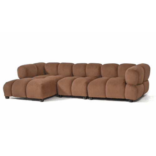 Canapé d'angle modulable marron – Image 2