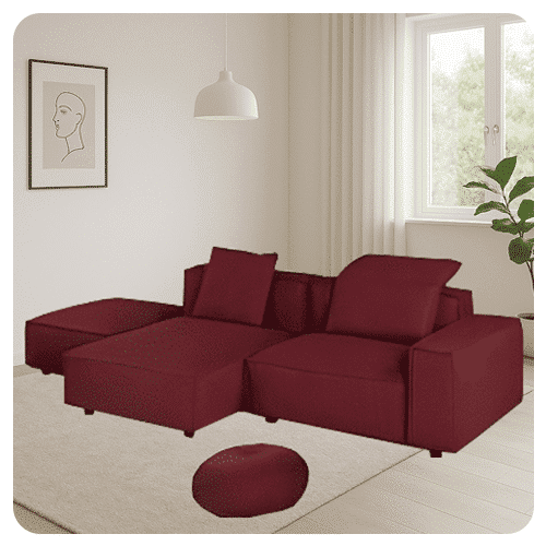 Canapé d'angle 5 places