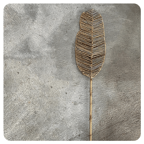 Feuille décorative en feuille de bananier