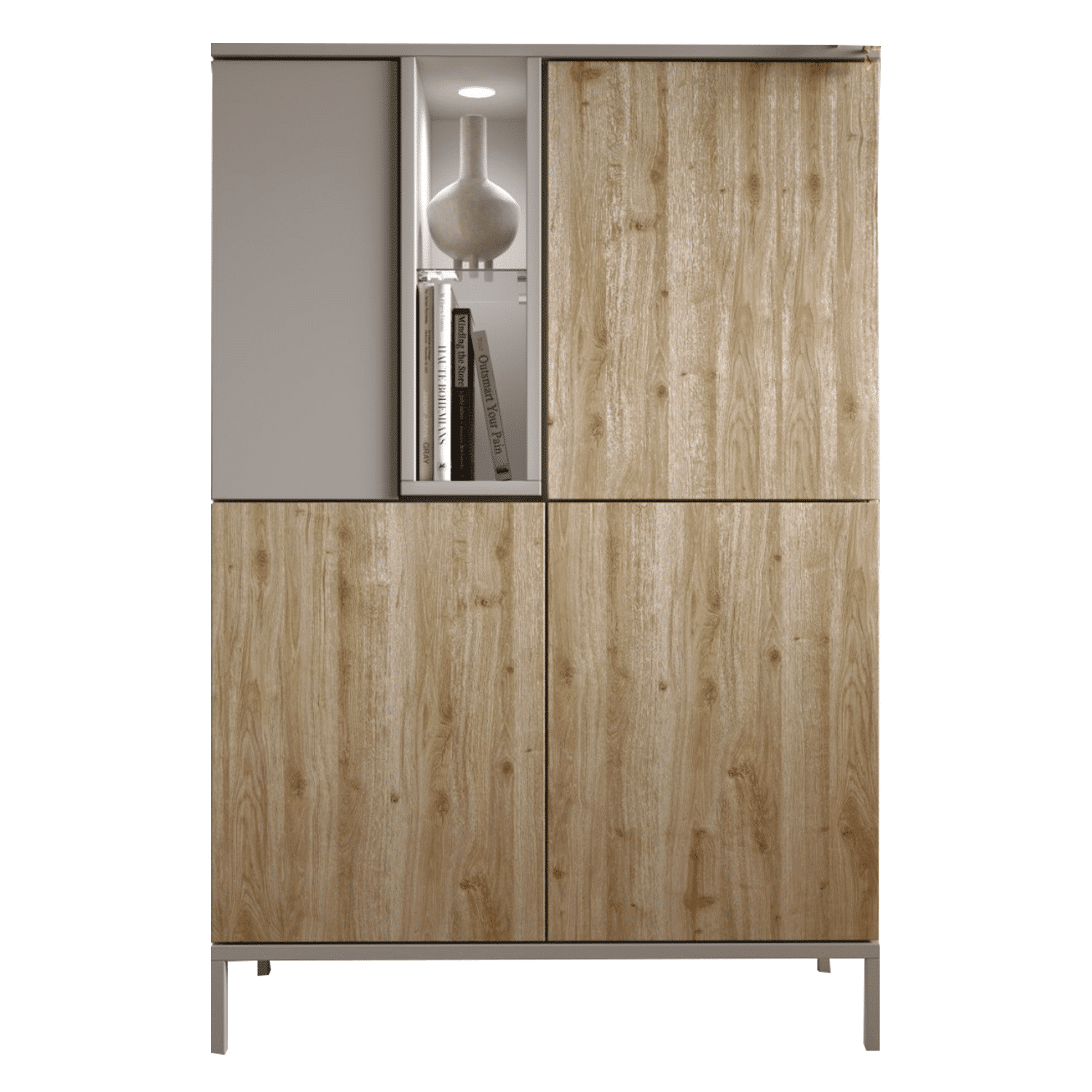 Buffet haut 4 portes 2 niches Gent – Image 2