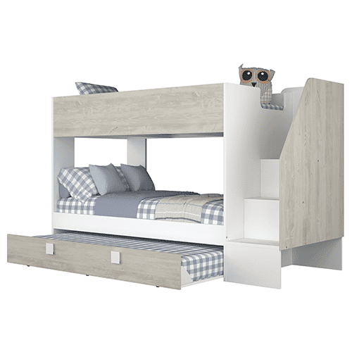 Lit superposé avec lit gigogne Cascina – Image 3