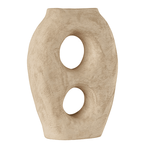 Vase en terre cuite ajouré 2 fois