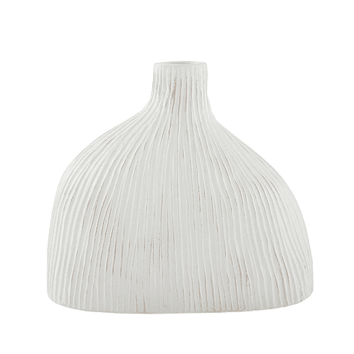 Vase en terre cuite blanche fines