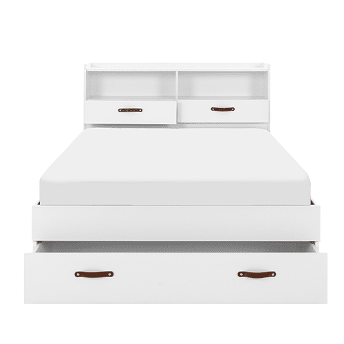 Lit Sabia blanc avec sommier – Image 2