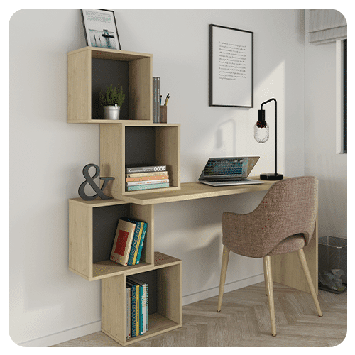 Bureau Buc chêne naturel ombre