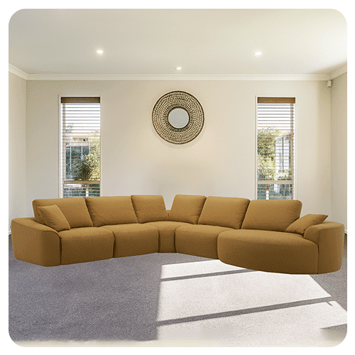 Canapé d'angle panoramique